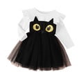 thumbnail image 3 of Weebloom Halloween Dress For Baby Girls Tutu Cat Dress Up Stage Performance Long Sleeve Party Outfit Clothes Girls' Dresses White 18-24 Months, 3 of 8