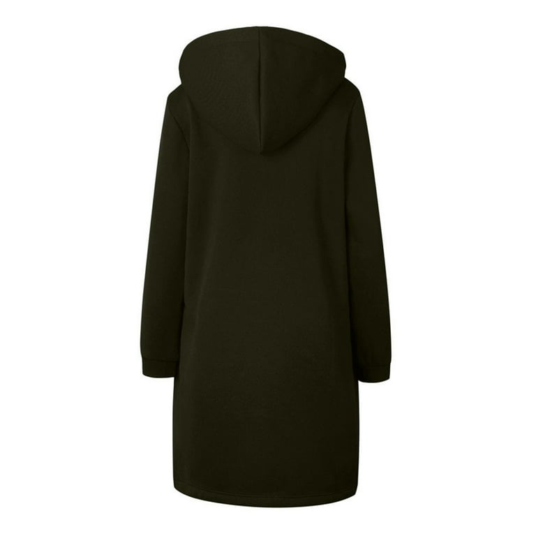 Long sweatshirt coats sale