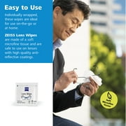 ZEISS Gentle and Thorough Cleaning Eyeglass Lens Cleaner Wipes, 100 Count