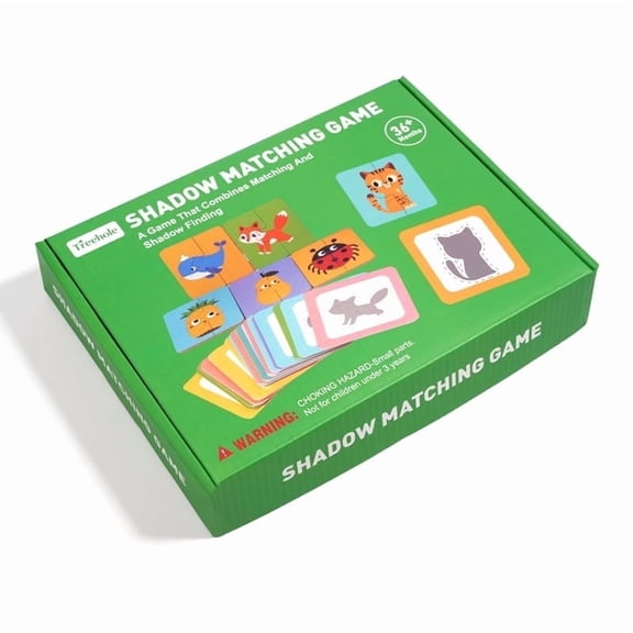 Shape Matching Game, Shadow Match Puzzle Race Montessori Toys For 3 4 5 6 Imagination Creativity Games Preschool Kindergarten Back To School Gifts