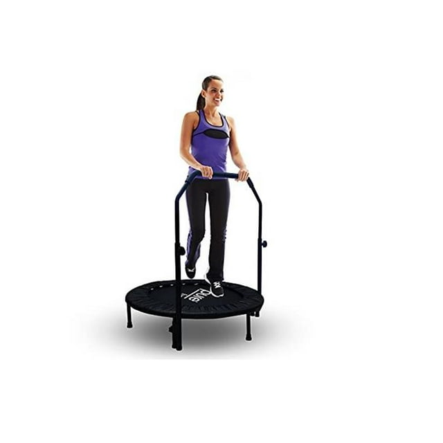 Pure Global Brands 9005BTH Trampoline d'Exercice à Élastique de 40 Pouces avec Main Courante Réglable, Noir