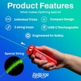 thumbnail image 2 of Toy ZipString Original, como se ve en Shark Tank, Rock'it Red, 2 of 9