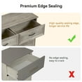 thumbnail image 5 of Wpond 6-Drawer Wooden Dresser with Spacious Deep Wide Storage Drawers, Gray, 47.2 x 15.7 x 30.7", 5 of 10