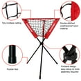 thumbnail image 6 of Baseball Tee Set, Baseball Traning Set with 7*7' Backstop Net and Baseball Batting Tee, Baseball Practice Set with Ball Caddy and Storage Bag, Bonus Strike Zone, Portable and Foldable, 6 of 9