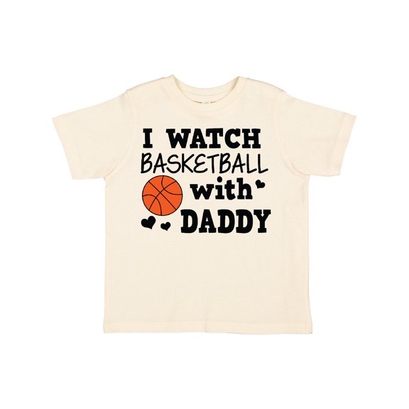 Inktastic I Watch Basketball with Daddy Boys Toddler T-Shirt