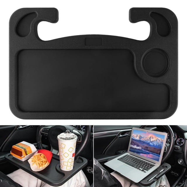 Escritorio con volante de coche JUSTTOP para portátil con portavasos