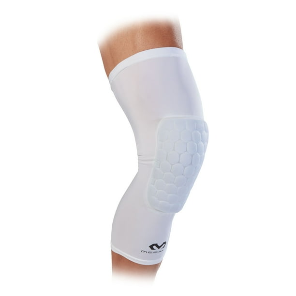 McDavid Knee HEX Tech White Padded Protective Compression Sleeve