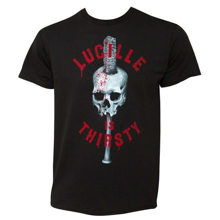 The Walking Dead Lucille Is Thirsty Black Tee (Walking Dead The Best Defence)