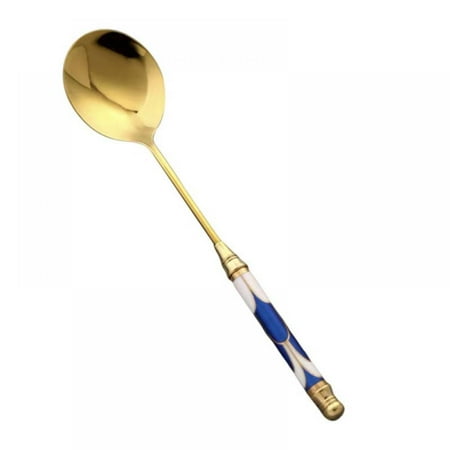 

Magazine 304 Stainless Steel Gold Dinner Spoons Modern & Elegant Design For Home/ Restaurant/ Wedding