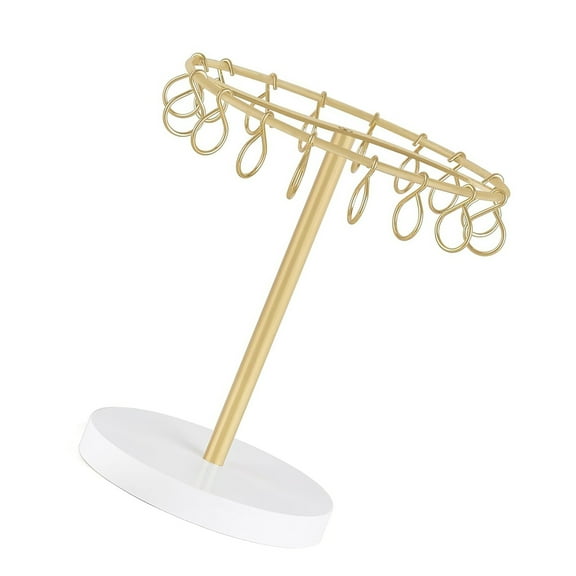 RUISINERY Portable Claw Clip Organizers Metal Hair Clip Holder Storage Display Stand for Women and Girls in Bedroom or Bathroom