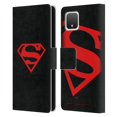 thumbnail image 1 of Head Case Designs Officially Licensed Superman DC Comics Logos Black And Red Leather Book Wallet Case Cover Compatible with Google Pixel 4, 1 of 6