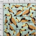 thumbnail image 3 of oneOone Polyester Spandex Black Fabric Tropical Toucans Birds Sewing Material Print Fabric By The Yard 56 Inch Wide, 3 of 4