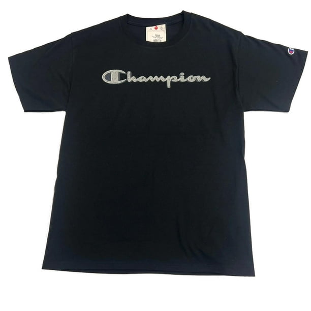 Playera Champion Short Sleeve JS para Hombre. GT23H 5867CA 003 negro M Champion GT23H 5867CA 003 SHORT SLEEVE JS Walmart en linea