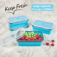 thumbnail image 2 of Recipientes de almacenamiento de alimentos Annaklin plegables de 1200 ml (juego de 4), 2 of 9