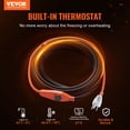 thumbnail image 3 of STAWAY 18FT Pipe Heating Cable with Thermostat - Prevent Frozen Pipes, 7W/FT Heat Tape for PEX, PVC, Metal - Easy Install, Waterproof, Winter Protection, 3 of 9