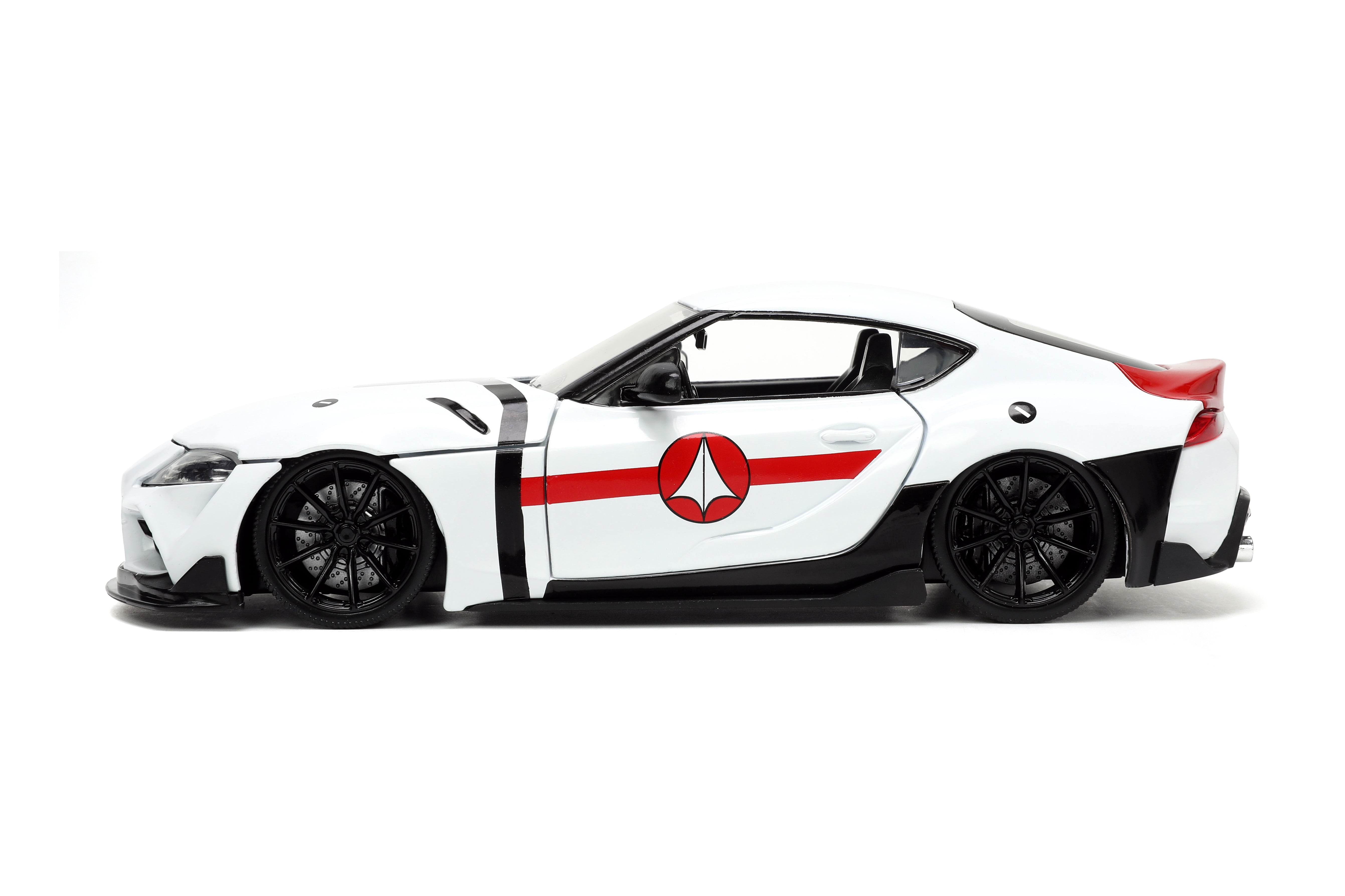 Robotech 1:24 2020 Toyota Supra Die-Cast Car & 2.75" Rick Hunter Figure Play Vehicles
