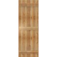 thumbnail image 5 of 21 1/2"W X 61"H Timbercraft Four 5 3/8" Boards Joined Board-N-Batten Shutters, Rough Sawn Western Red Cedar (Per Pair), 5 of 13