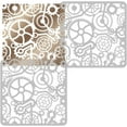 thumbnail image 5 of Steampunk Gears Craft Stencil for Drawing 11.8 x 11.8 Inch Reusable Plastic Gear Wheel Stencil for Painting on Wood Wall Fabric, 5 of 9