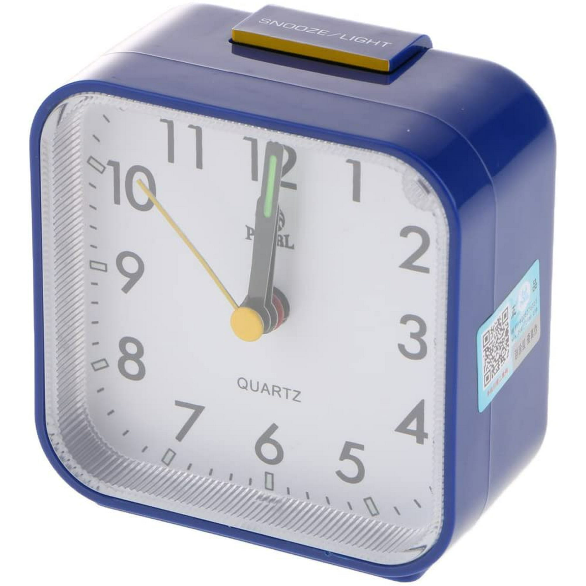 Small Travel Alarm Clock Analog Quartz Alarm Clock For Bedside Nightstand Dark Blue Walmart Canada
