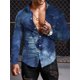 thumbnail image 1 of Camisa de manga larga de estilo étnico para hombre, ropa de calle cómoda de otoño, camisa de manga larga con estampado retro para hombre, camisa de solapa de moda, 1 of 6