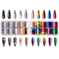 thumbnail image 3 of Makartt 2pcs Nail Art Foil Gel Glue with 20 Colorful Holographic Flower Print Nail Foil Sheets Kit Nail Transfer Stickers Foil Adhesive, 3 of 7