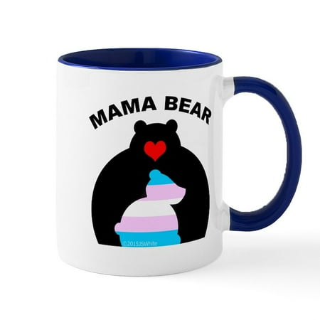 

CafePress - Mama Bear Trans Mugs - 11 oz Ceramic Mug - Novelty Coffee Tea Cup