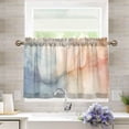 thumbnail image 6 of Ryvnso Watercolor Liquid Half Curtains Sets Tier 2 Panels Short Curtain Rod Pocket 27"W x 36"L, 6 of 7