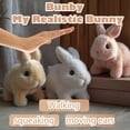 thumbnail image 2 of Conejito realista de Toy Bunny Bunby que se mueve para niños, color marrón, 2 of 6