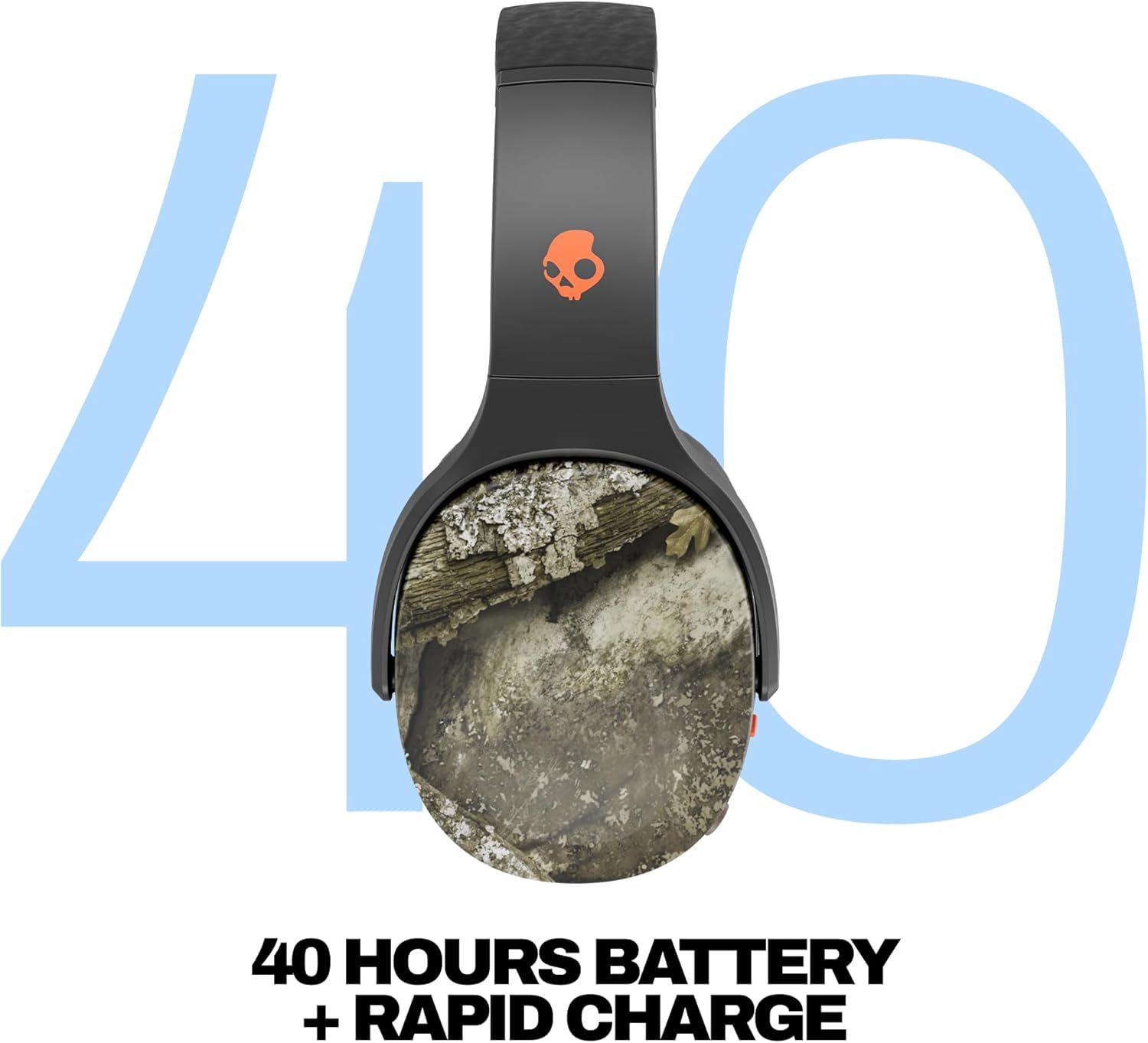 Skullcandy Crusher EVO Over-Ear Headphones, Orange, Large