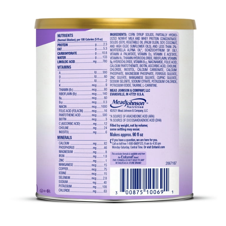 2 pack) Enfamil Gentlease Powder Baby Formula with Iron