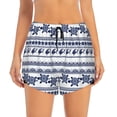 thumbnail image 2 of Picia Sea Underwater Turtles Pattern Women's 2 in 1 Athletic Running Shorts High Waisted Workout Casual Gym Sweat Shorts with Comfy Liner Zipper Pockets-XX-Large, 2 of 9