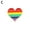 Heart2, variant on LGBTQ+ FLAG PIN BADGE Pride Asexual Transgender NonBinary Pansexual 2024 New N8J1