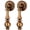Antique Brass, variant on HDJNal Vintage Drop Cabinet Pulls Polished Nickel Drawer Handles Zinc Alloy Decorative Pendant Dresser Knobs for Kitchen Cabinets Cupboard Wardrobe Nightstand Furniture Hardware (2 Pack)