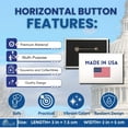 thumbnail image 4 of Horizontal Button - State Flag Mississippi - USA | Wearable Lapel Accessory, Travel Souvenir, Collectible Memorabilia, 4 of 9