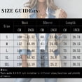 thumbnail image 2 of Hsovts Women Knit Denim Spliced Fashion Jacket Long Sleeve Button Down Color Block Coat Loose Silhouette Fall Winter Layering Outfits Black 2xL, 2 of 6