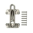 thumbnail image 3 of (2 pack) Hyper Tough New 4 inch New Steel Door Security Guard, Zinc Die Cast, Satin Nickel, mounting hardware included, 3 of 10