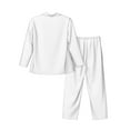 thumbnail image 2 of Kll White Sleepwear Mens Flannel Pajamas,Long Cotton Pj Set, 2 of 9