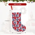 thumbnail image 3 of Cauagu Palm Tree Pattern on Red for Christmas Stockings,1-Pack Large Xmas Stocking Holiday and Farmhouse Stocking Fit for Christmas Holiday Party Decoration(17.7*11 Inch), 3 of 7
