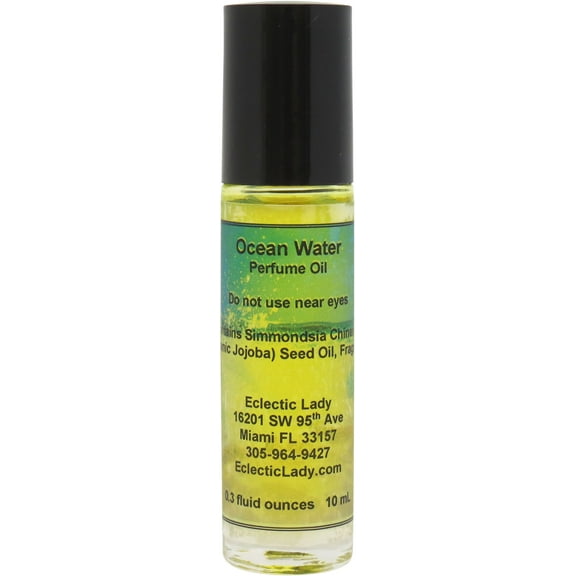 Ocean Water Perfume Oil, 0.3 Oz Portable Roll-On Fragrance