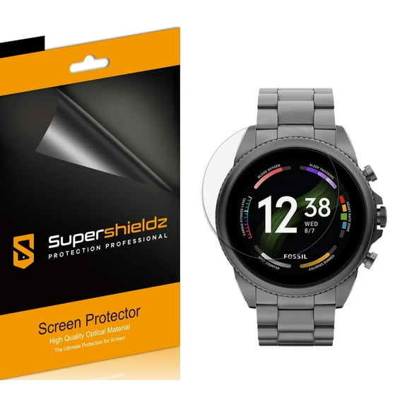 [6-Pack] Supershieldz for Fossil Men's Gen 6 44mm Screen Protector, Anti-Bubble High Definition (HD) Clear Shield