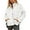 White, variant on Lentta Women's Oversized Splice Quilted Lightweight Puffer Jacket Casual Padded Coat Outerwear
