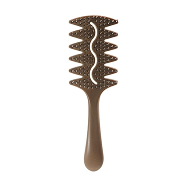 Curly Styling Comb Extended Bouncing Teeth Pig Hair Comb Massage Head Smooth Hair Care and Hairdressing Tool for Gripping and Styling