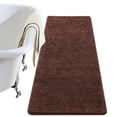 thumbnail image 1 of Alfombra de baño LOCHAS Luxury Shaggy de 60 x 150 cm, color marrón, 1 of 6