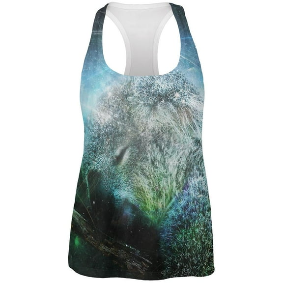 Galaxy Koala is My Spirit Animal All Over Womens Work Out Tank Top Multi MD