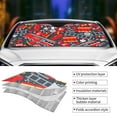 thumbnail image 4 of Kdxio Fire Sign Print Front Windshield Sun Shade,Folding Auto Sunshade for Car Truck SUV-Small, 4 of 7