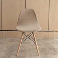 thumbnail image 2 of (beige,1 Pices) Housse De Chaise Scandinave Extensible Velours Luxe Housse De Chaise De Salle Manger Lavable Couverture De Chaise Incurve Recouvr, 2 of 5