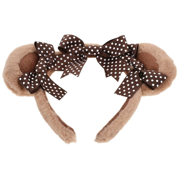 GAXIRE Bear Ears Headband for Women Girls Cute Birthday Party Costume Accessory Performance Wear