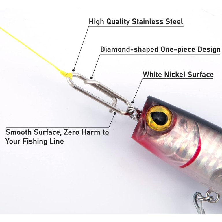clips for fishing lures Alwonder 50-Pack Fishing Power Speed Clips, High Strength Stainless Steel  Speed Clip for Fishing Lure Quick Change, Freshwater Saltwater Crankbait  Popper Lures Quick Snap Connector Tackle