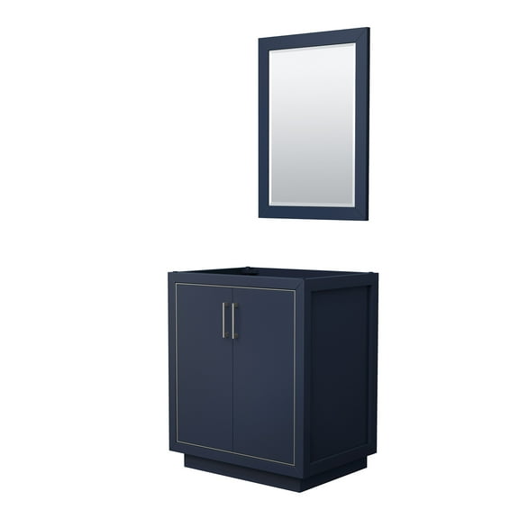 Wyndham Collection Wcf1111-30S-Cx-M24 Icon 30" Single Free Standing Vanity Cabinet - Dark