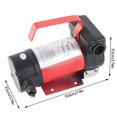 thumbnail image 2 of M Buder Bomba de Transferencia de Combustible Diésel Queroseno Eléctrica 12V DC Portátil Extractor de Aceite para Vehículos Camiones Resistente 40L/min 200W Alto Rendimiento y Filtración, 2 of 9